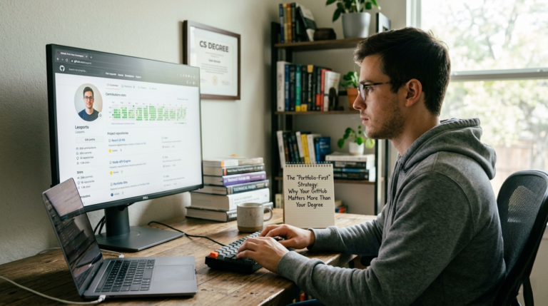 Portfolio-First Strategy: Why GitHub Beats Your Degree